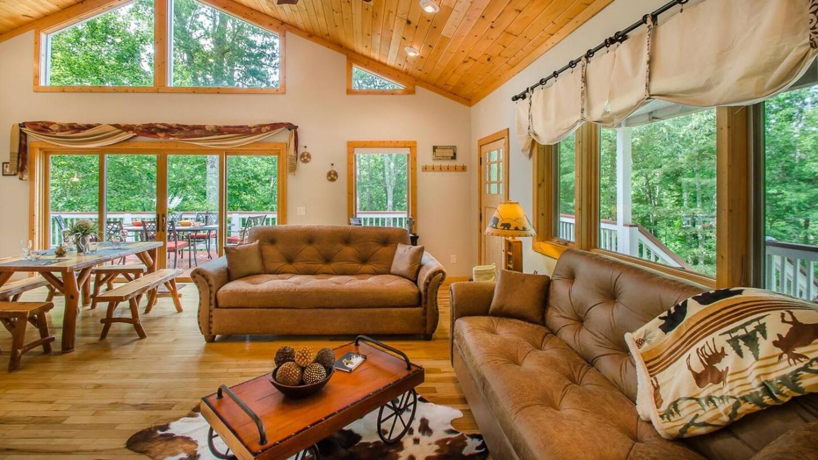 Serene Mountain And Sunset Views 3Bd Cabin Franklin Exterior foto